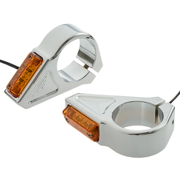 RECTANGLE FORK MOUNT TURN SIGNALS - Image 2