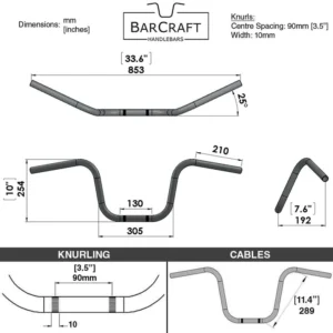 10″ APE HANGERS – 7/8″ HANDLEBARS