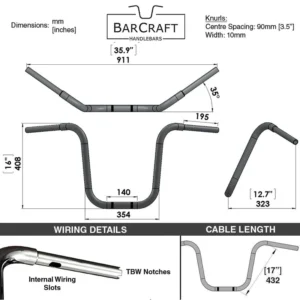 16″ APE HANGERS – 1 1/4″ HANDLEBARS