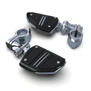 HINGELESS CLAMP, CLEVIS W/ TWIN RAIL FOOTRESTS