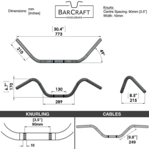 BUCKHORN BLACK – 7/8″ HANDLEBARS