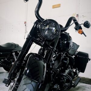 2” Thick, Ape Hangers 14″ High with 1-1/4″ Clamping Risers