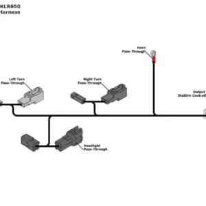 PLUG-&-PLAY DIALDIM WIRING ADAPTOR FOR KAWASAKI KLR 650