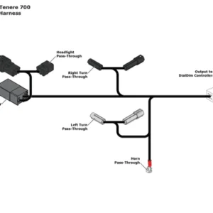 PLUG-&-PLAY DIALDIM WIRING ADAPTOR FOR YAMAHA TENERE 700