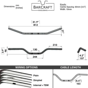 MOTO BARS BLACK – 1″ HANDLEBARS