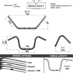 PULLBACK 10″ – 1″ HANDLEBARS
