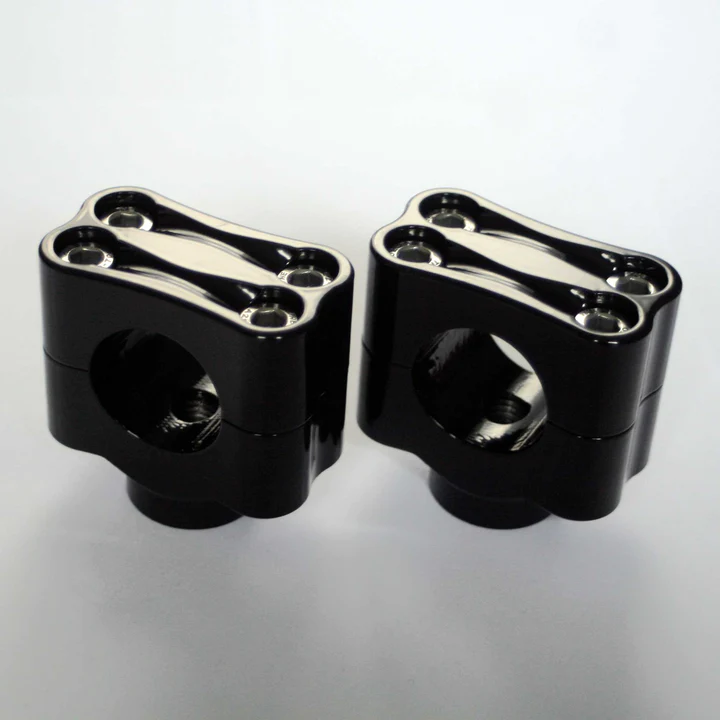 1 1/4" HARLEY | KNUCKLE RISERS BLACK - Image 2