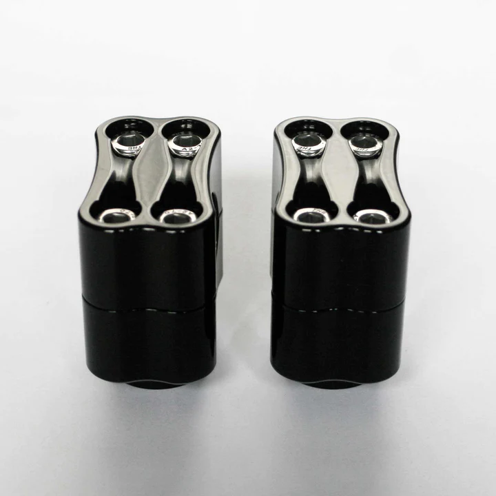 1 1/4" HARLEY | KNUCKLE RISERS BLACK - Image 3