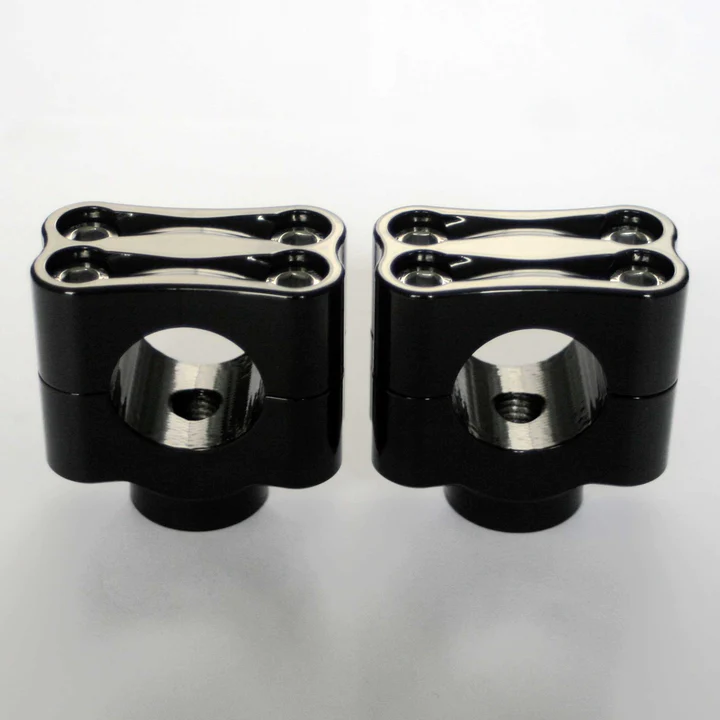 1 1/4" HARLEY | KNUCKLE RISERS BLACK - Image 4