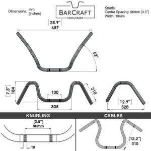SIX BEND PULLBACK – 7/8″ HANDLEBARS