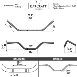 WESTERN BARS BLACK – 7/8″ HANDLEBARS