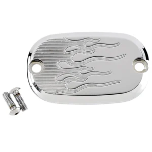 REAR MASTER CYLINDER COVER 99-UP FLAME