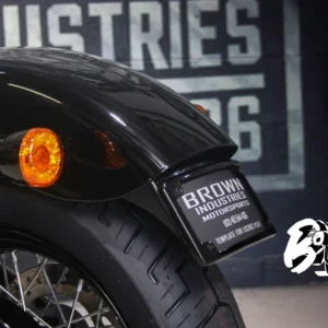 B-Tail – Tail Tidy Version 1 – Black. Fits: Softail Standard 2018-Up.