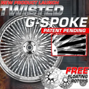 [SALE] FAT 52 Twisted G-Spoke Wheel Set + FREE 2PC Floating Rotors