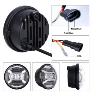 Maya 4.5″ Auxiliary LED Headlights for Harley Davidson