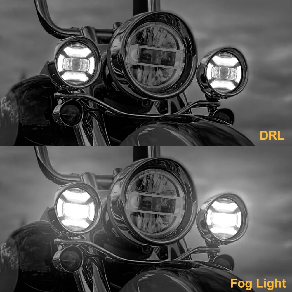 Maya 4.5" Auxiliary LED Headlights for Harley Davidson - Image 5