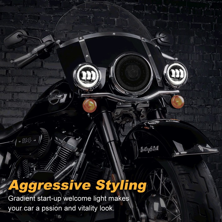 Pinsker 7" LED Headlights for Harley Davidson - Image 2